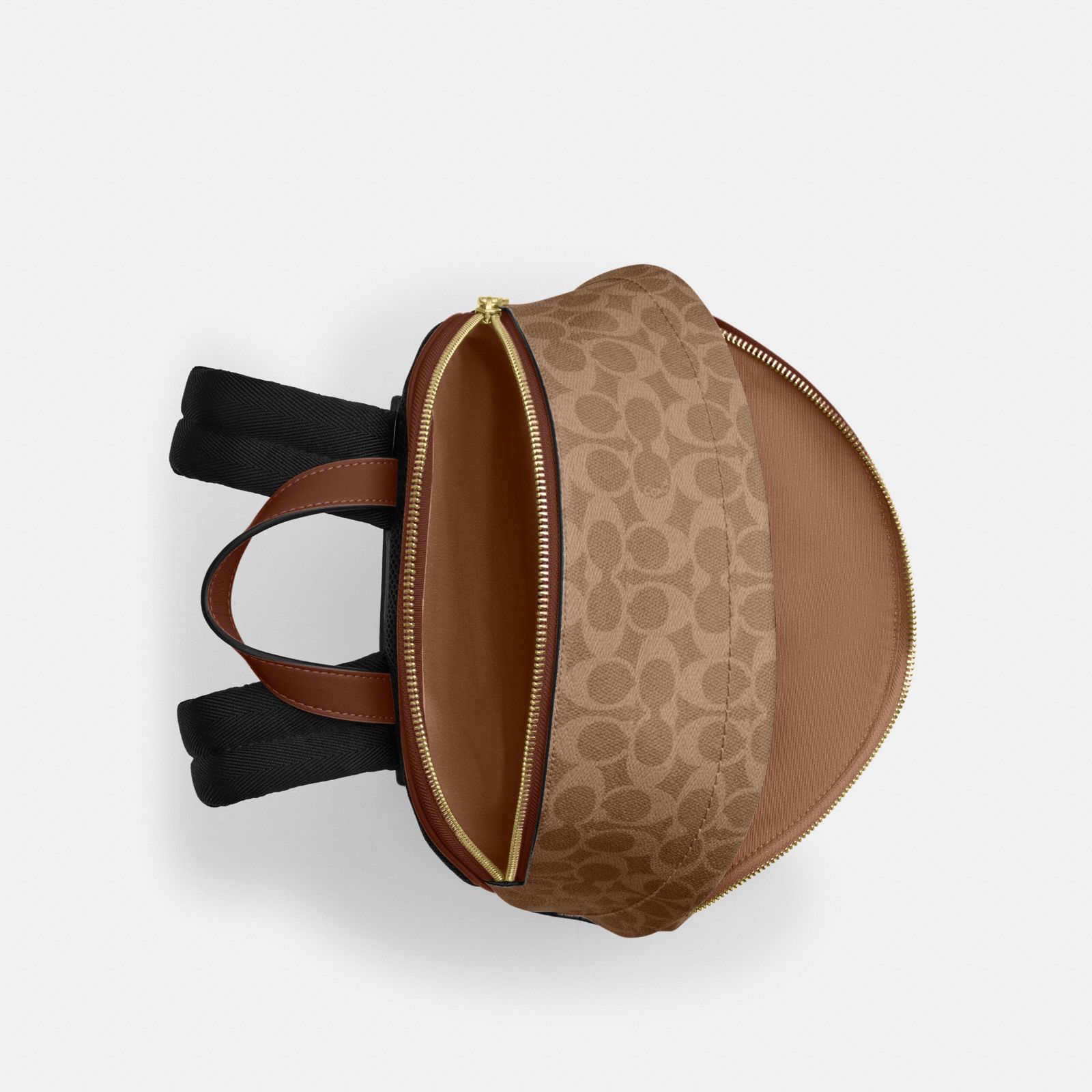 Taylor Small Backpack In Signature Canvas - Gold/Tan/Brown - view 3