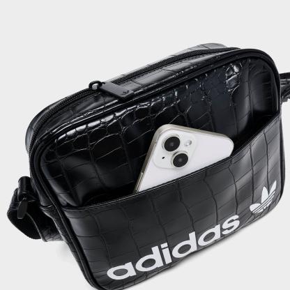 adidas Originals Airliner Crossbody Bag - Black Croc