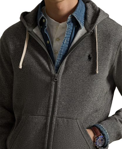 Polo Ralph Lauren Men's Signature Fleece Hoodie - Ash Grey Heather