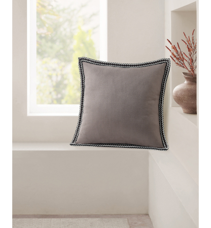 UGG® Kirkwood UGG Braid Decorative Pillow, 20" x 20" - Charcoal