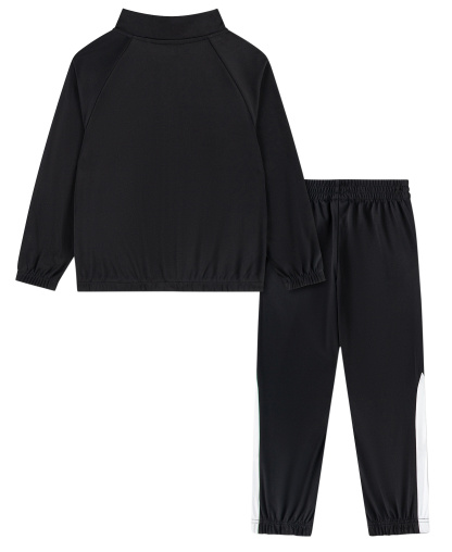 Jordan Boys' 4-7 Tricot Color Piping Long-Sleeve Jacket and Pants, 2-Piece Set - Black