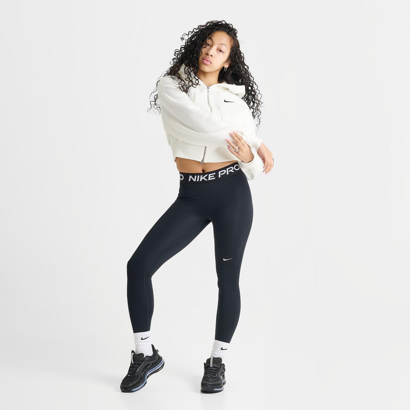 Women's Nike Pro Mid-Rise Full-Length Leggings - Black