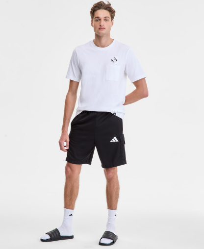 adidas Men's House Tiro Cargo Shorts - Black/wht