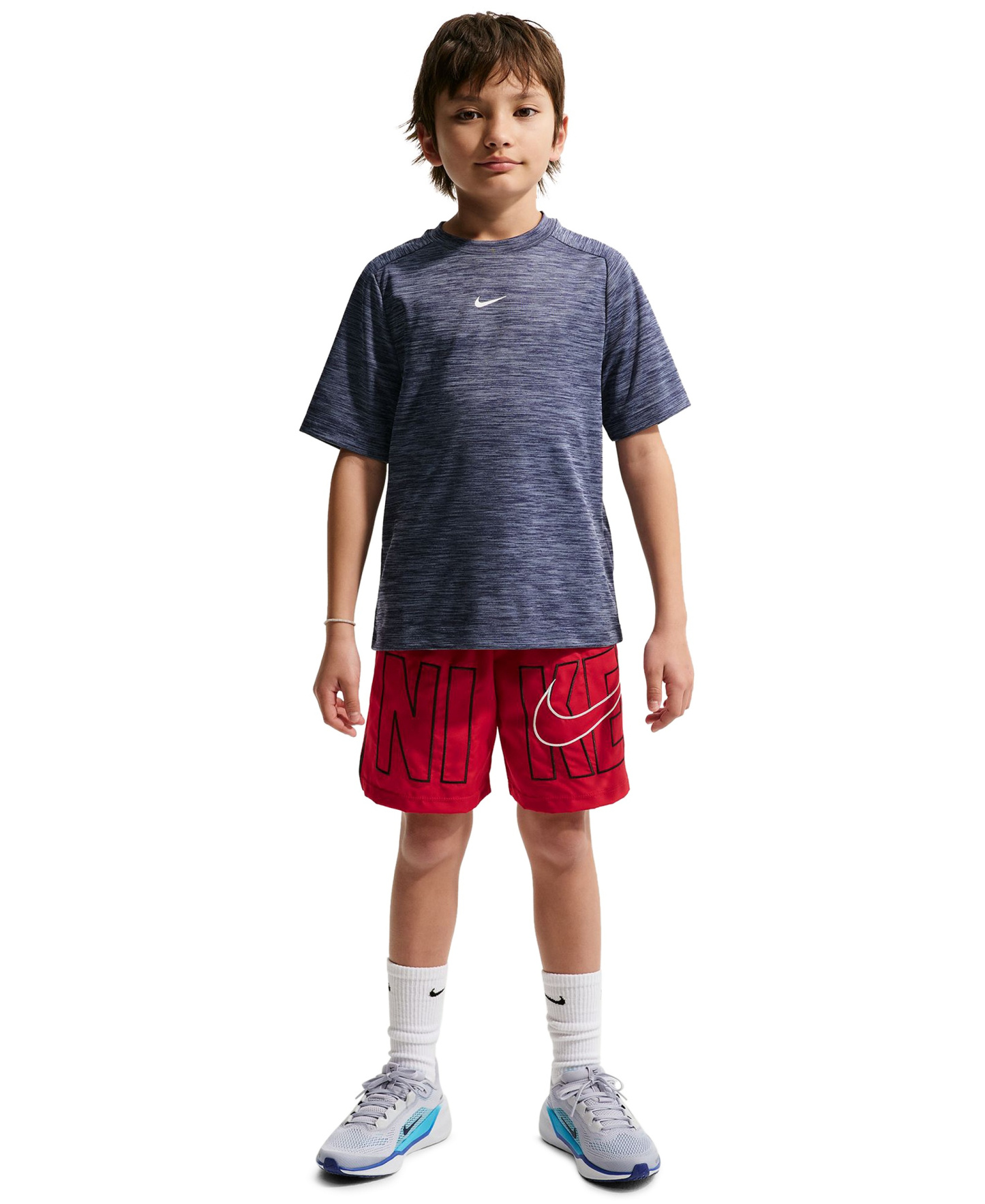 Nike Boys' 8-20 Multi Dri-FIT Training Shorts - Gym Red/Black/White