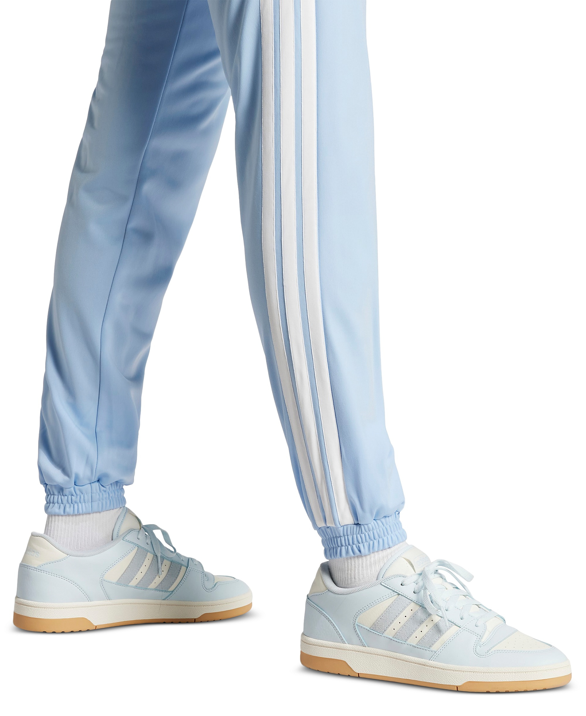 adidas Women's Tricot 3-Stripes Track Pants - Glow Blue/white