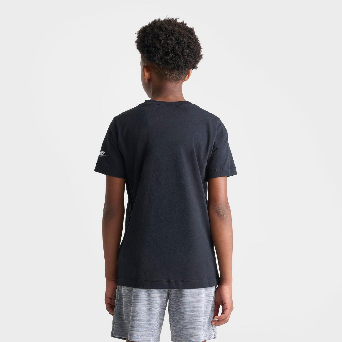 Big Kids' Nithtke Sportswear Block Graphic T-Shirt - Black