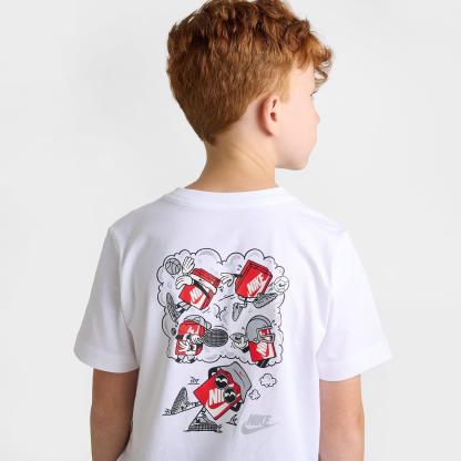 Big Kids' Nithtke Sportswear Boxy Thoughts T-Shirt - White