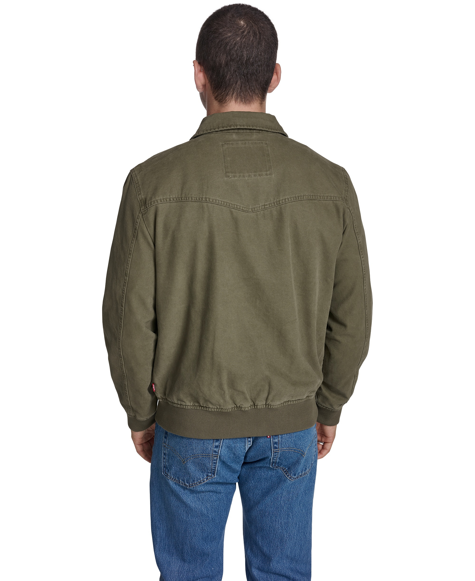 Levi's Men's Cotton Western Bomber Jacket - Olive