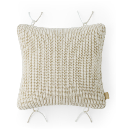 UGG® Merino Knit Decorative Pillow, 20" x 20" - Cream