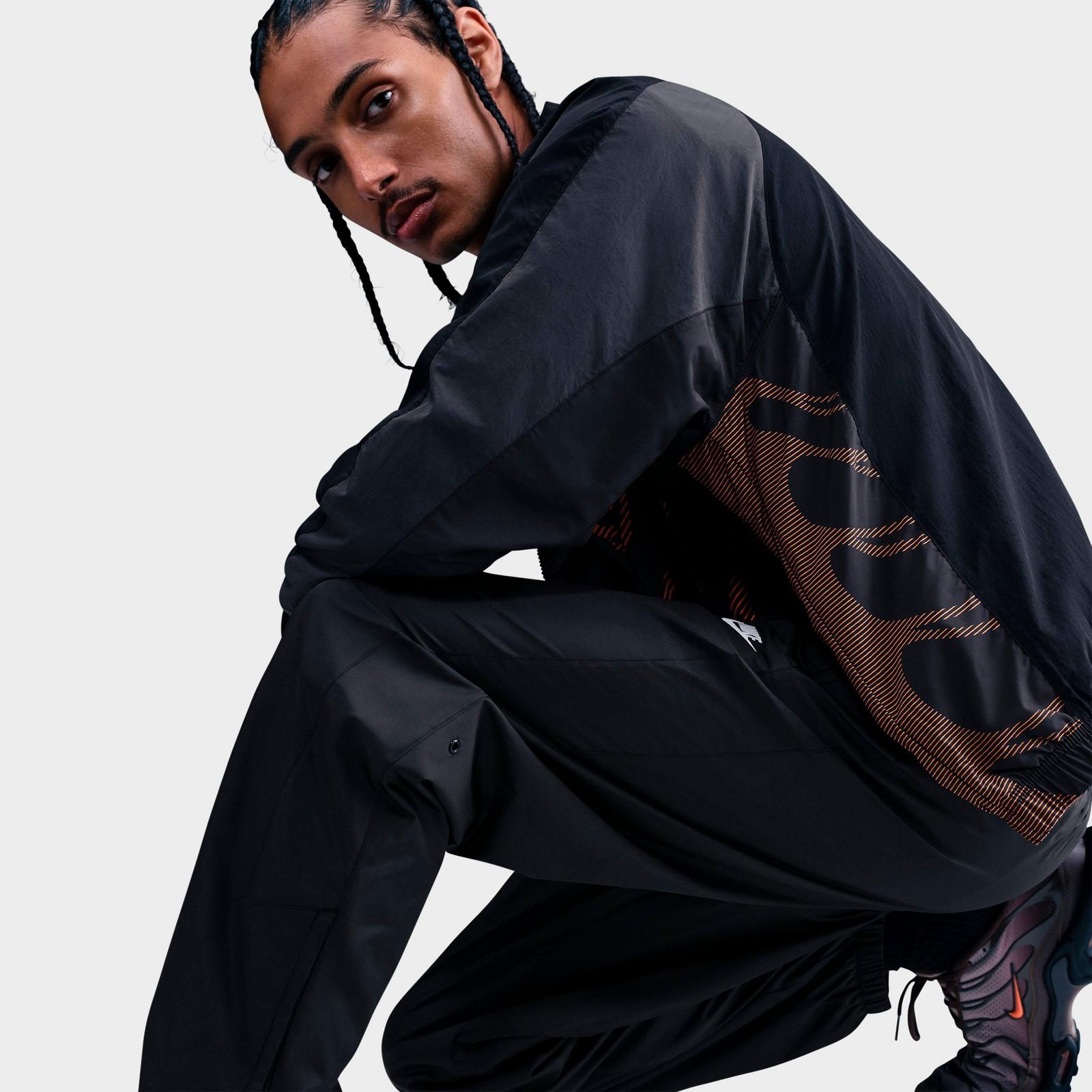 Men's Nike Windrunner Lined Pants - Black/White