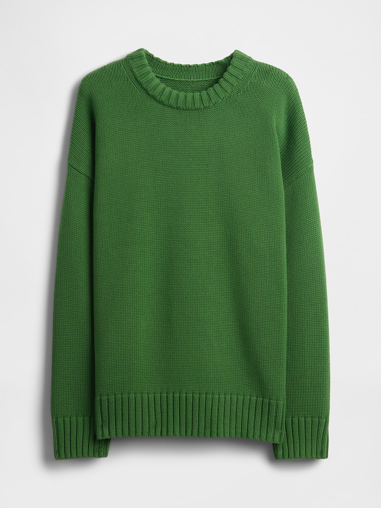 100% Cotton Oversized Sweater - Saratoga green