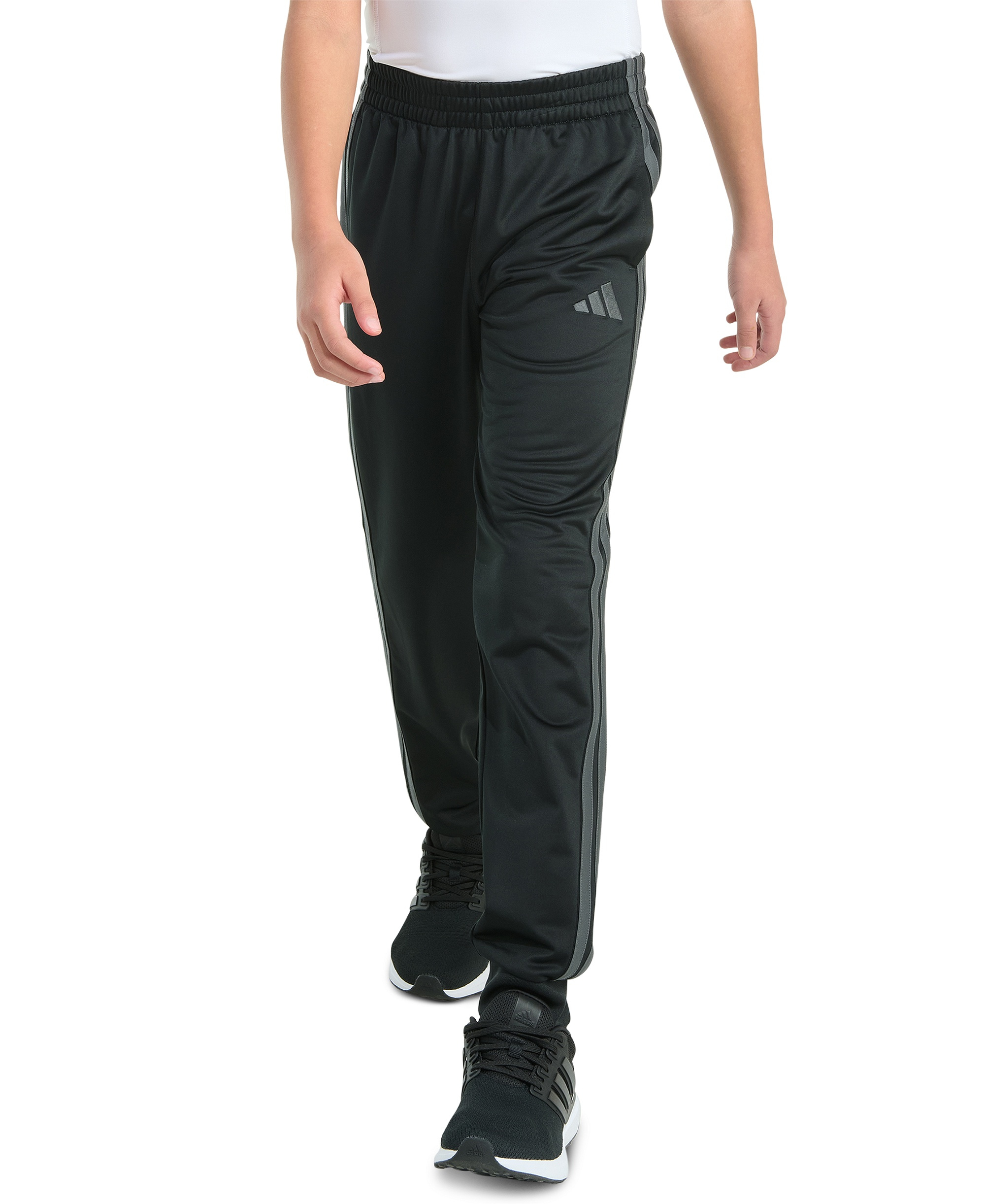adidas Boys' 8-20 Pull-On Jogger Pant - Black/Gray