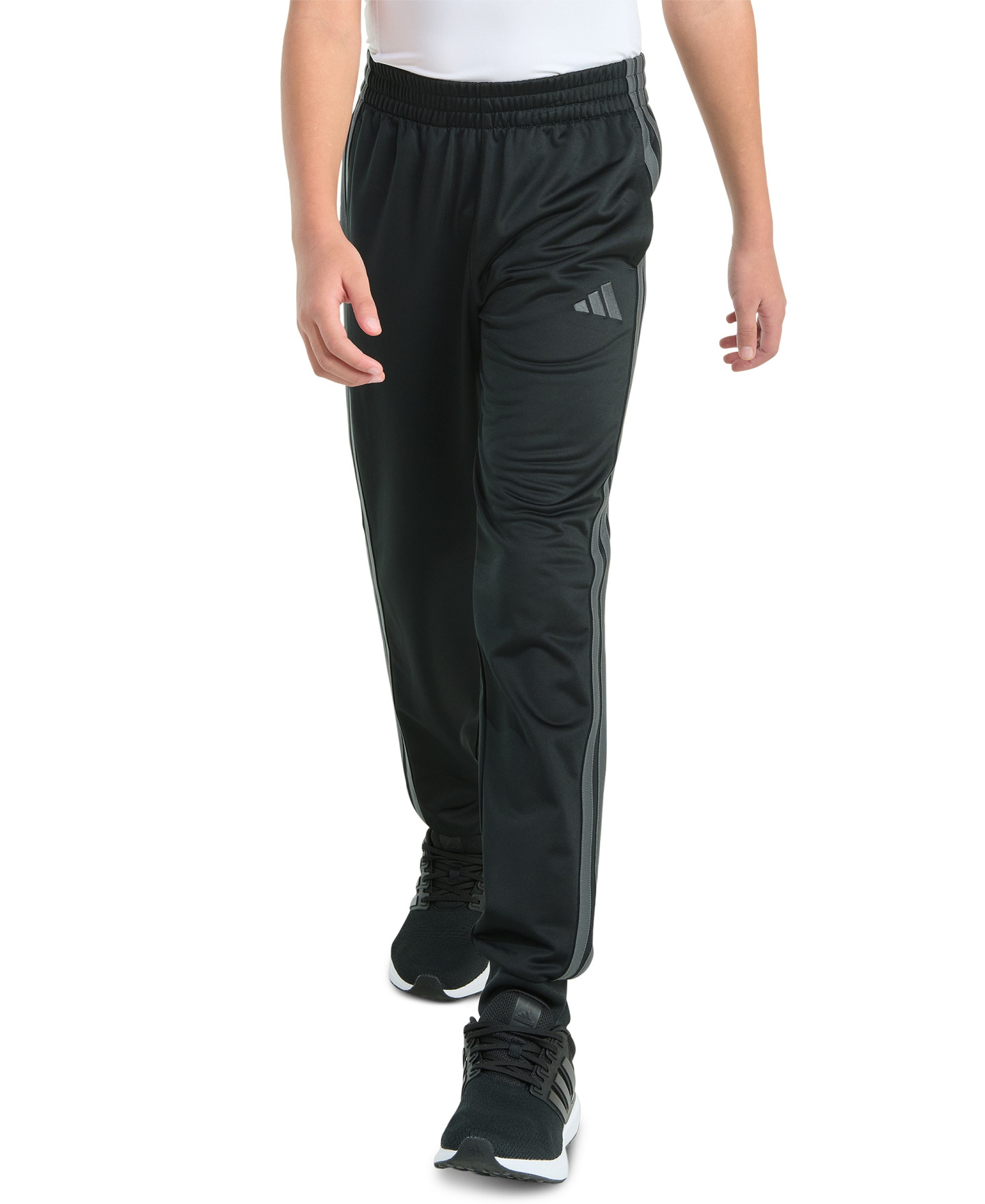 adidas Boys' 8-20 Pull-On Jogger Pant - Black/Gray