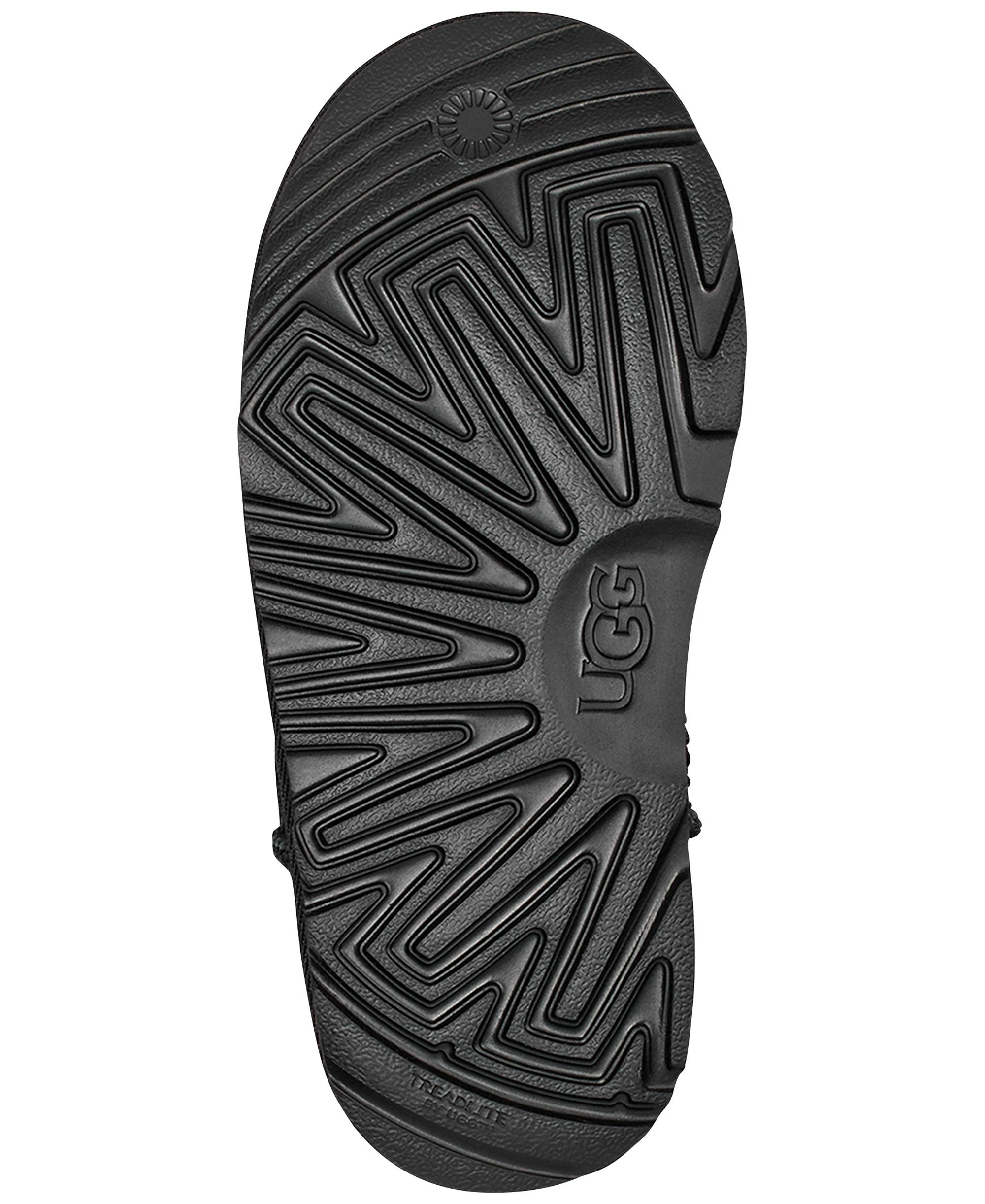 UGG® Kids Classic Ultra Mini Twinface Sheepskin Booties - Black