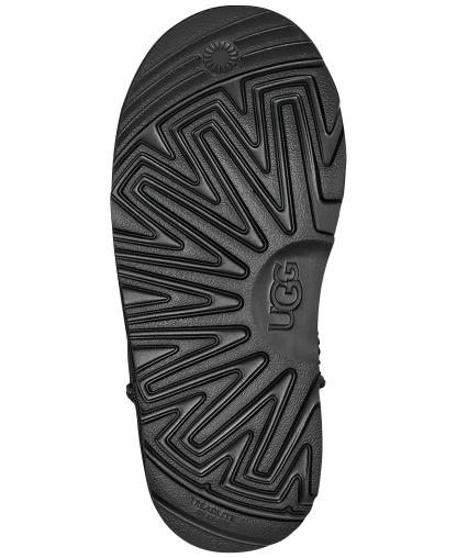 UGG® Kids Classic Ultra Mini Twinface Sheepskin Booties - Black