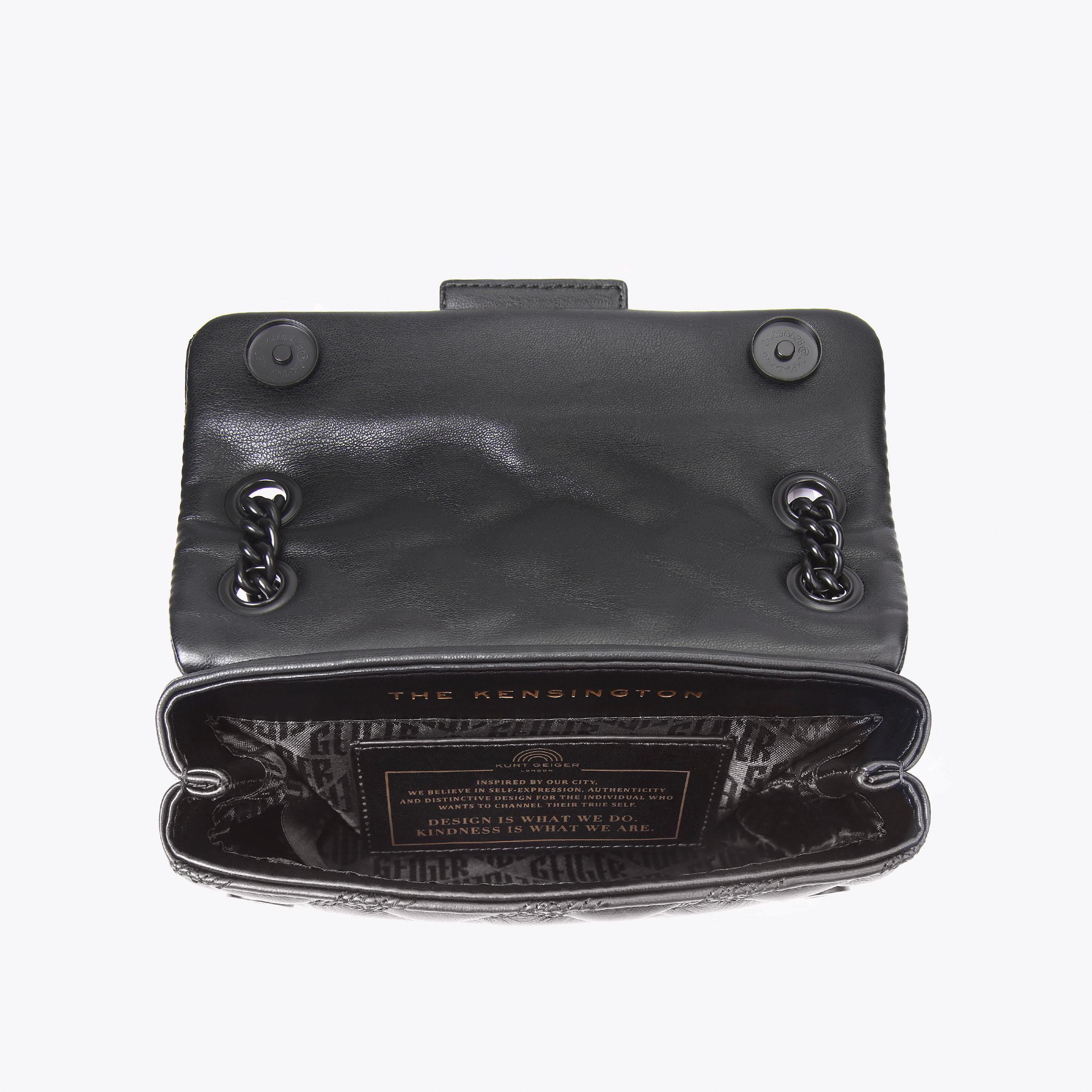 Kurt Geiger London Mini Kensington Drench Bag - Black - view 5