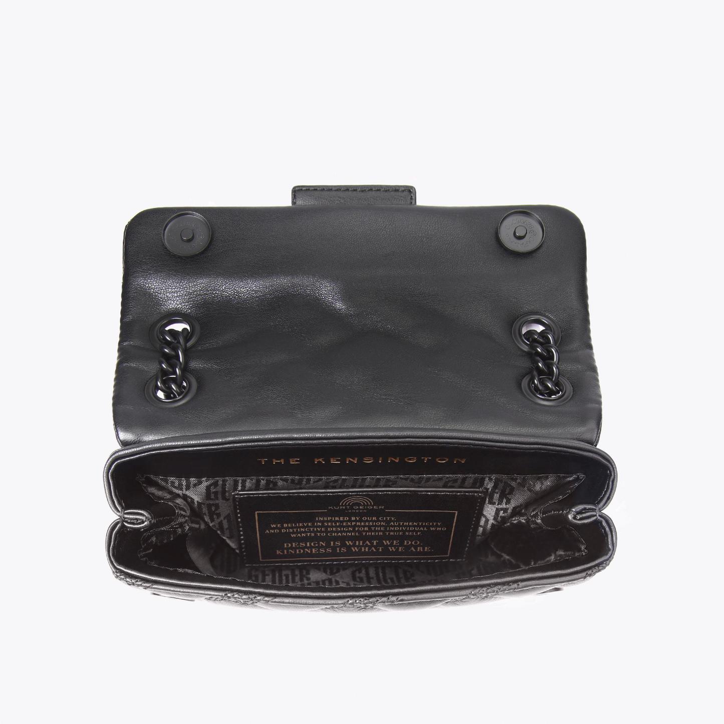 Kurt Geiger London Mini Kensington Drench Bag - Black - view 5