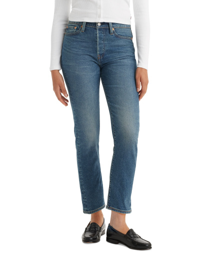 Levi's Women's Wedgie Straight-Leg High-Rise Cropped Jeans - Maximum Effort