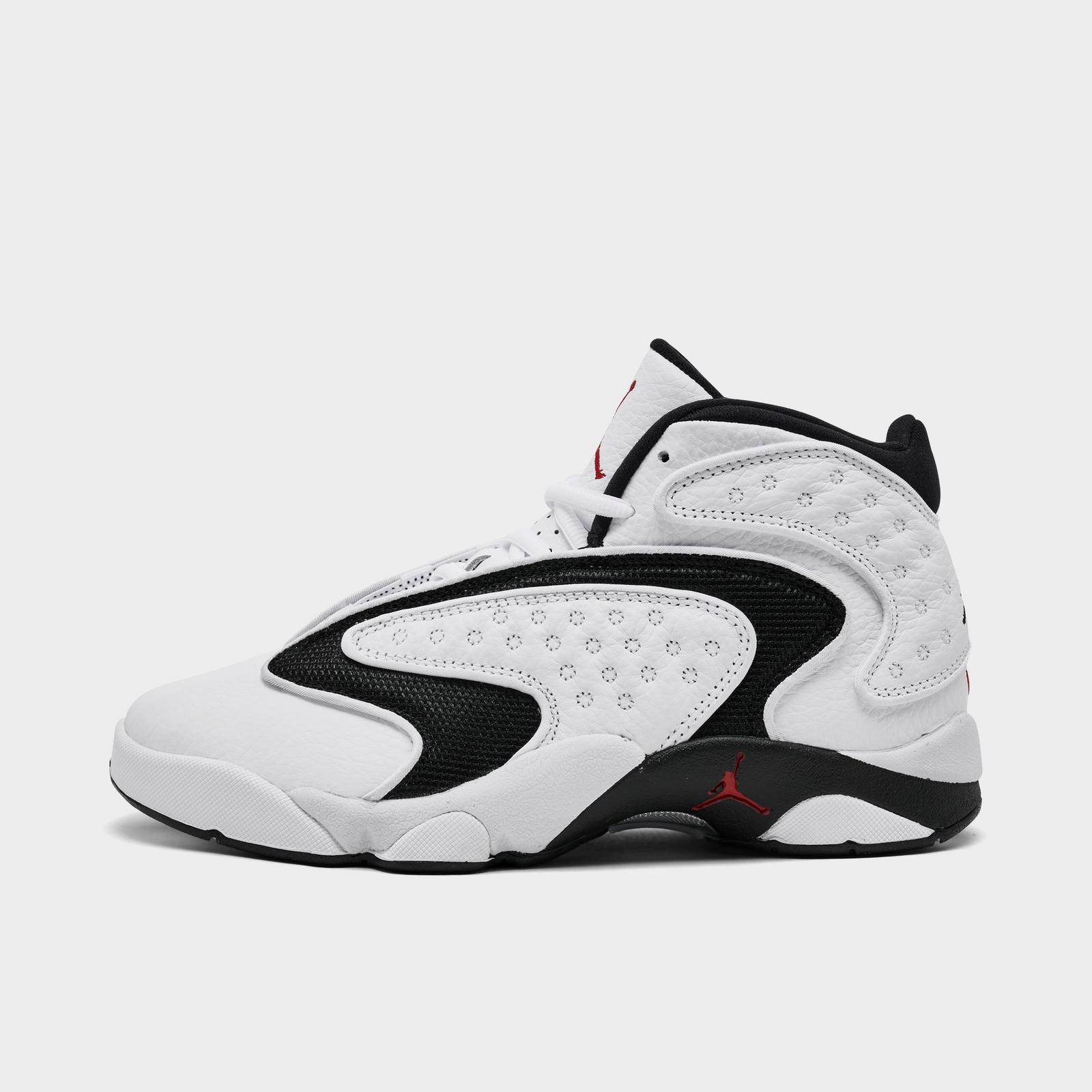 Women's Air Jordan OG Casual Shoes - White/University Red/Black - view 1