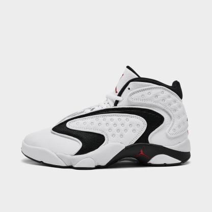 Women's Air Jordan OG Casual Shoes - White/University Red/Black - view 1