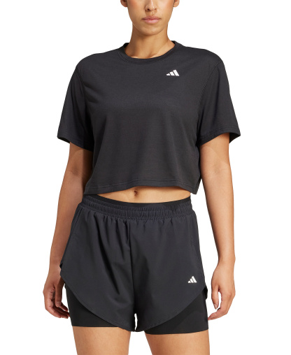 adidas Women's Train Essentials Boxy Workout T-Shirt - Black