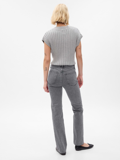 High Rise '90s Slim Straight Jeans - washed black