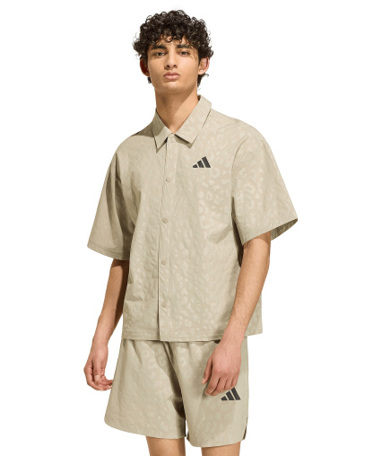 adidas Men's Tech Leopard Short-Sleeve Shirt - Wonder Cargo