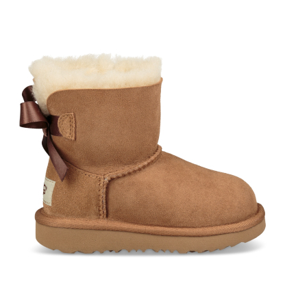 UGG® Toddler Mini Bailey Bow II Booties - Chestnut