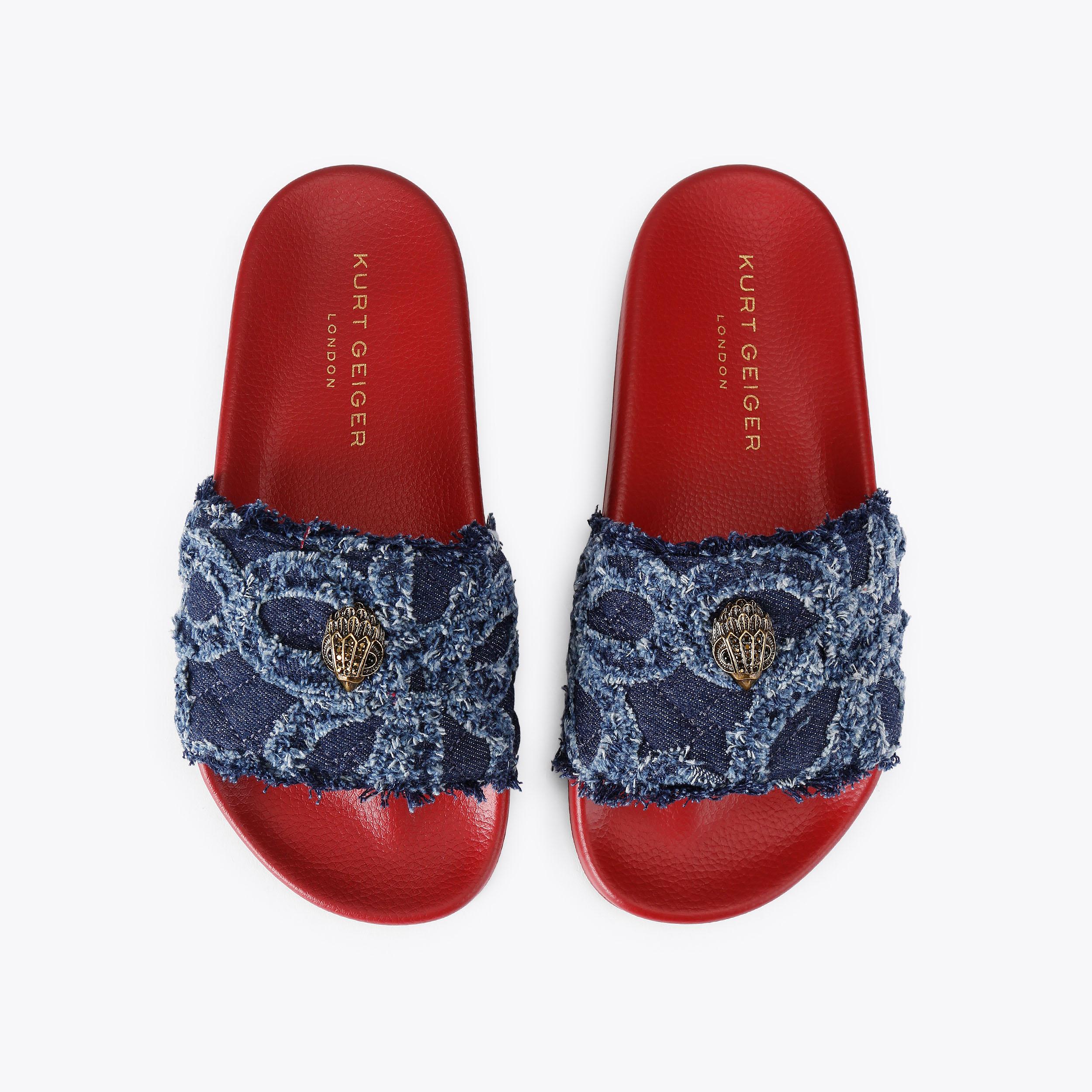 Kurt Geiger London Meena Eagle Sandal - Blue - view 3