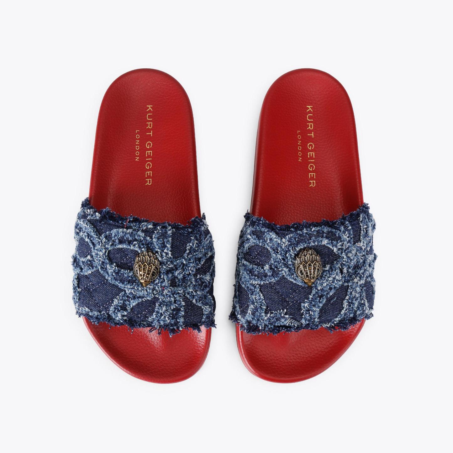 Kurt Geiger London Meena Eagle Sandal - Blue - view 3