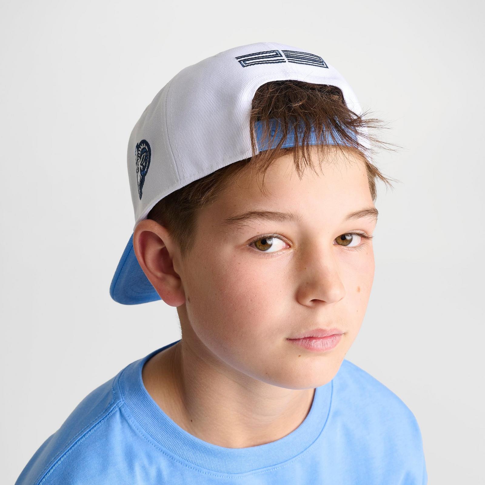 Kids' Jordan Pro UNC Snapback Hat - University Blue/White - view 2