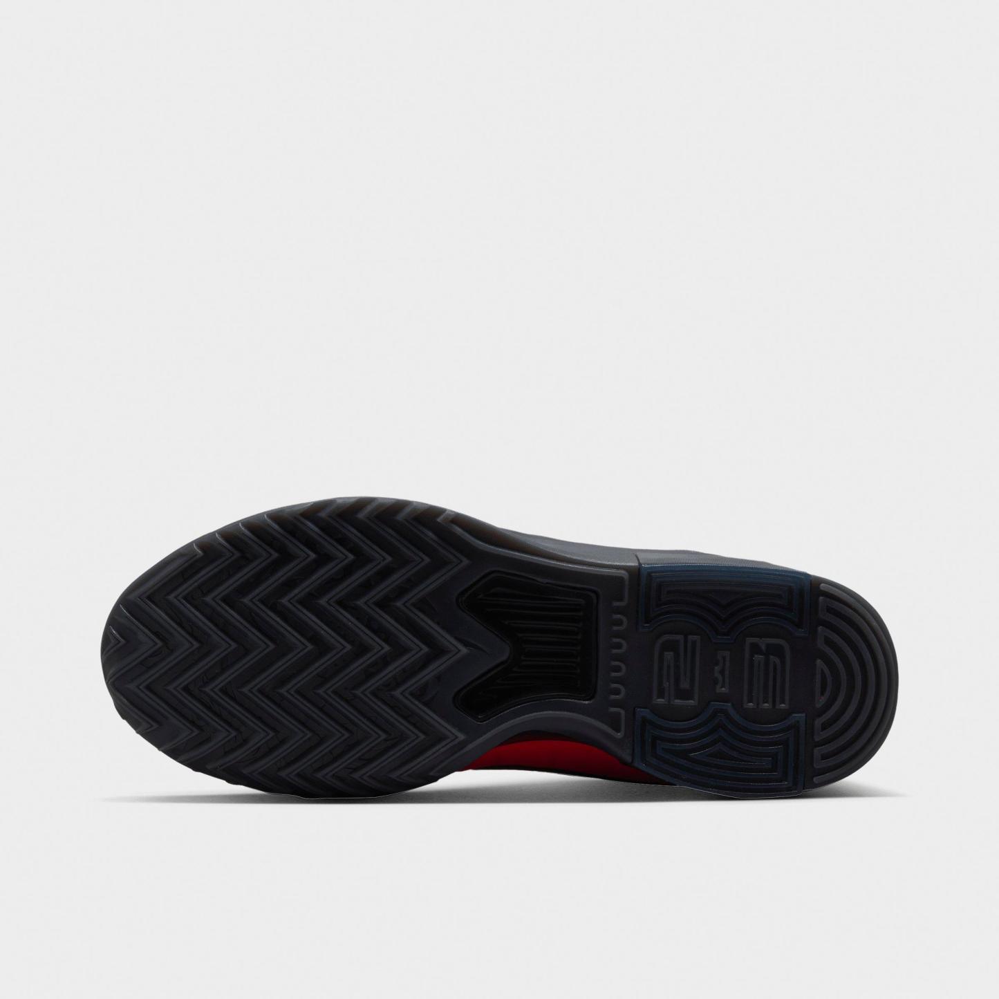 Men's Nithtke LeBron Witness 9 Basketball Shoes - Bright Crimson/Smoke Grey/Black - Bottom view