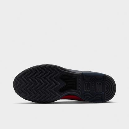 Men's Nithtke LeBron Witness 9 Basketball Shoes - Bright Crimson/Smoke Grey/Black - Bottom view