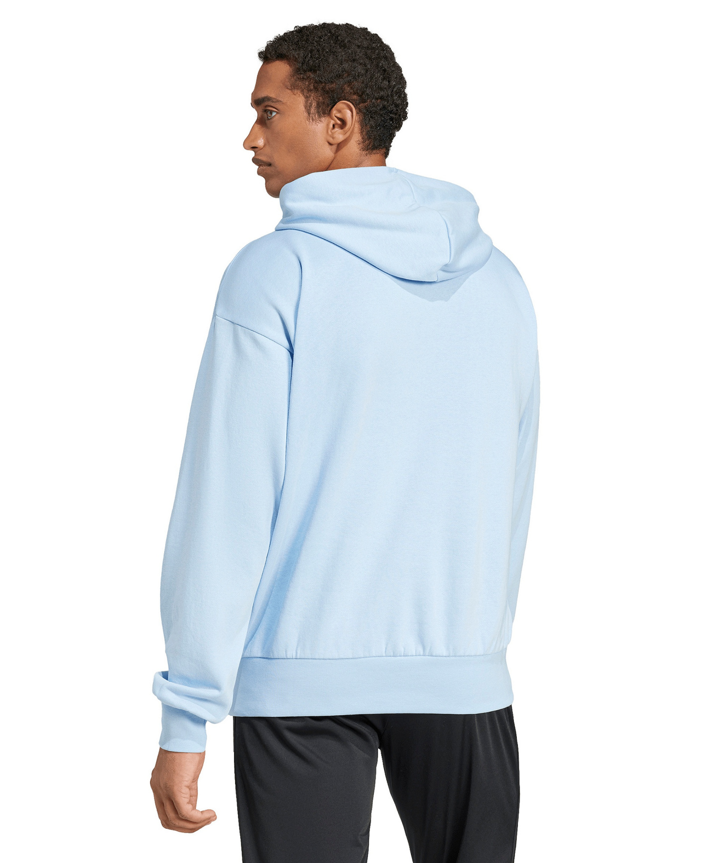 adidas Men's Essentials Feel Cozy Fleece Hoodie - Glow Blue