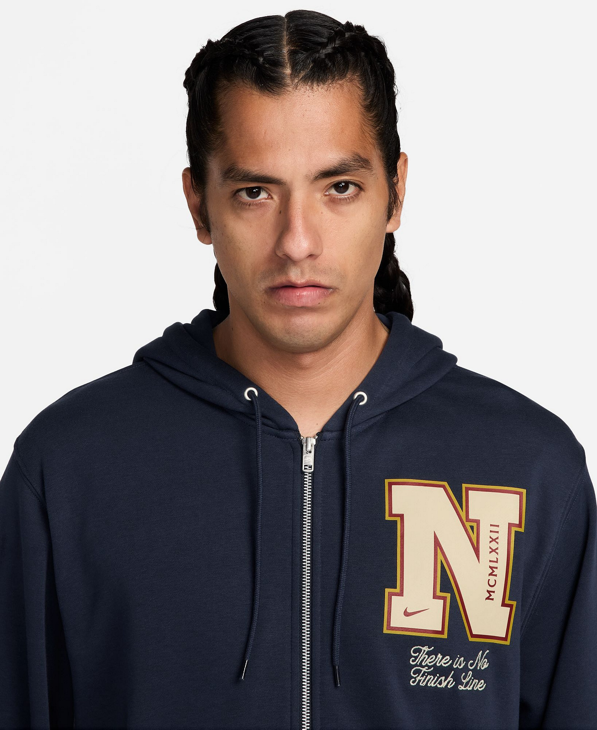Nike Men's Sportswear Club French Terry Full-Zip Hoodie - Obsidian/Light Khaki