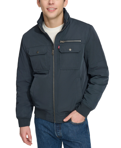 Levi's Men's Twill Stand-Collar Jacket - Navy