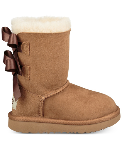 UGG® Toddler Kids Bailey Bow II Boots - Chestnut