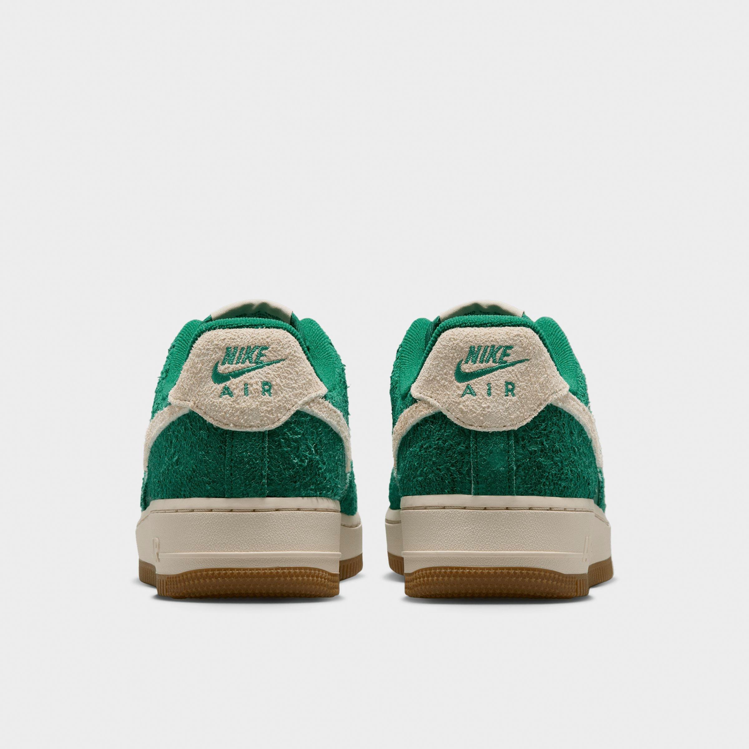 Women's Nithtke Air Force 1 '07 Casual Shoes - Malachite/University Gold/Gum Medium Brown/Coconut Milk - Back view
