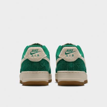 Women's Nithtke Air Force 1 '07 Casual Shoes - Malachite/University Gold/Gum Medium Brown/Coconut Milk - Back view