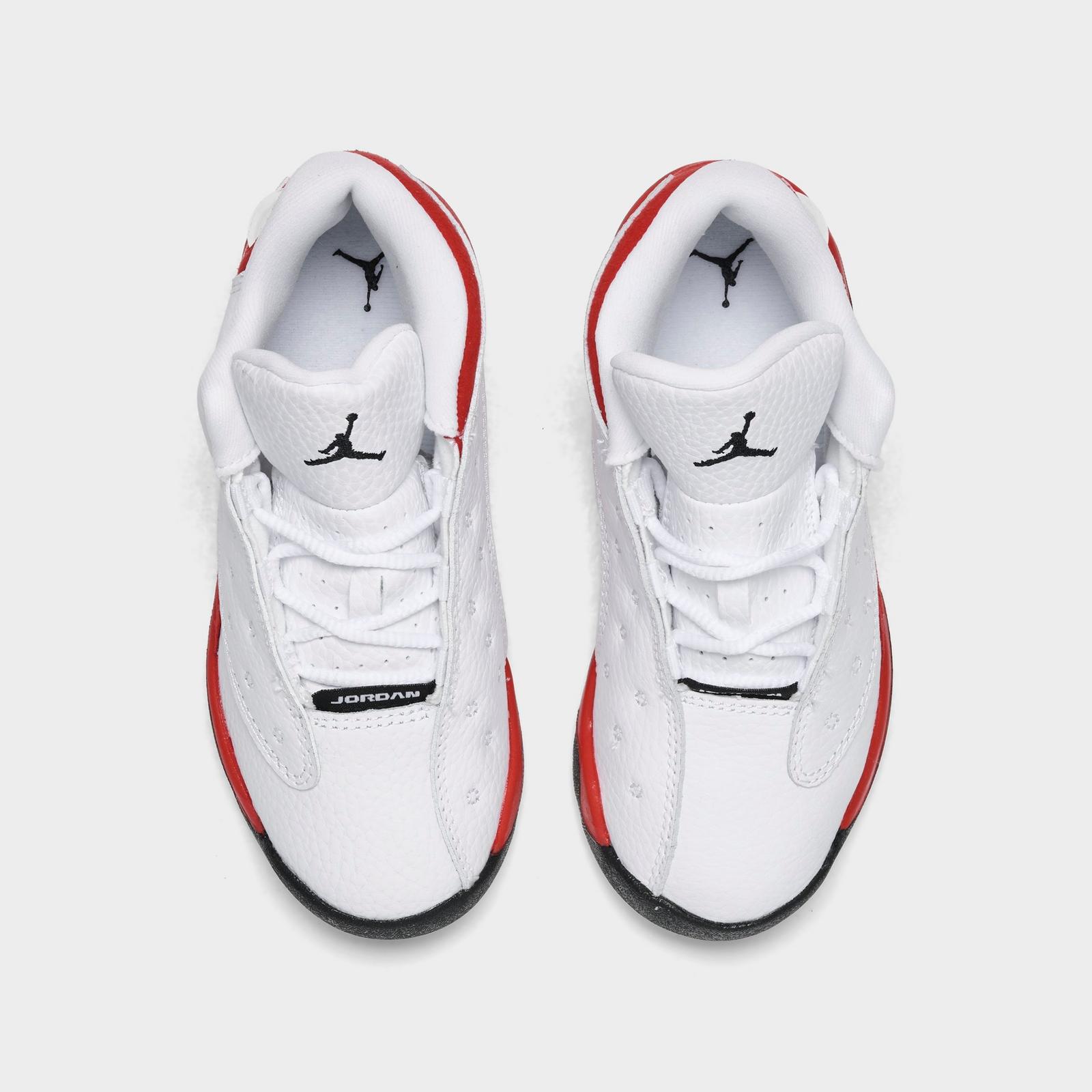 Kids' Toddler Air Jordan Retro 13 Basketball Shoes - White/Black/True Red - view 5