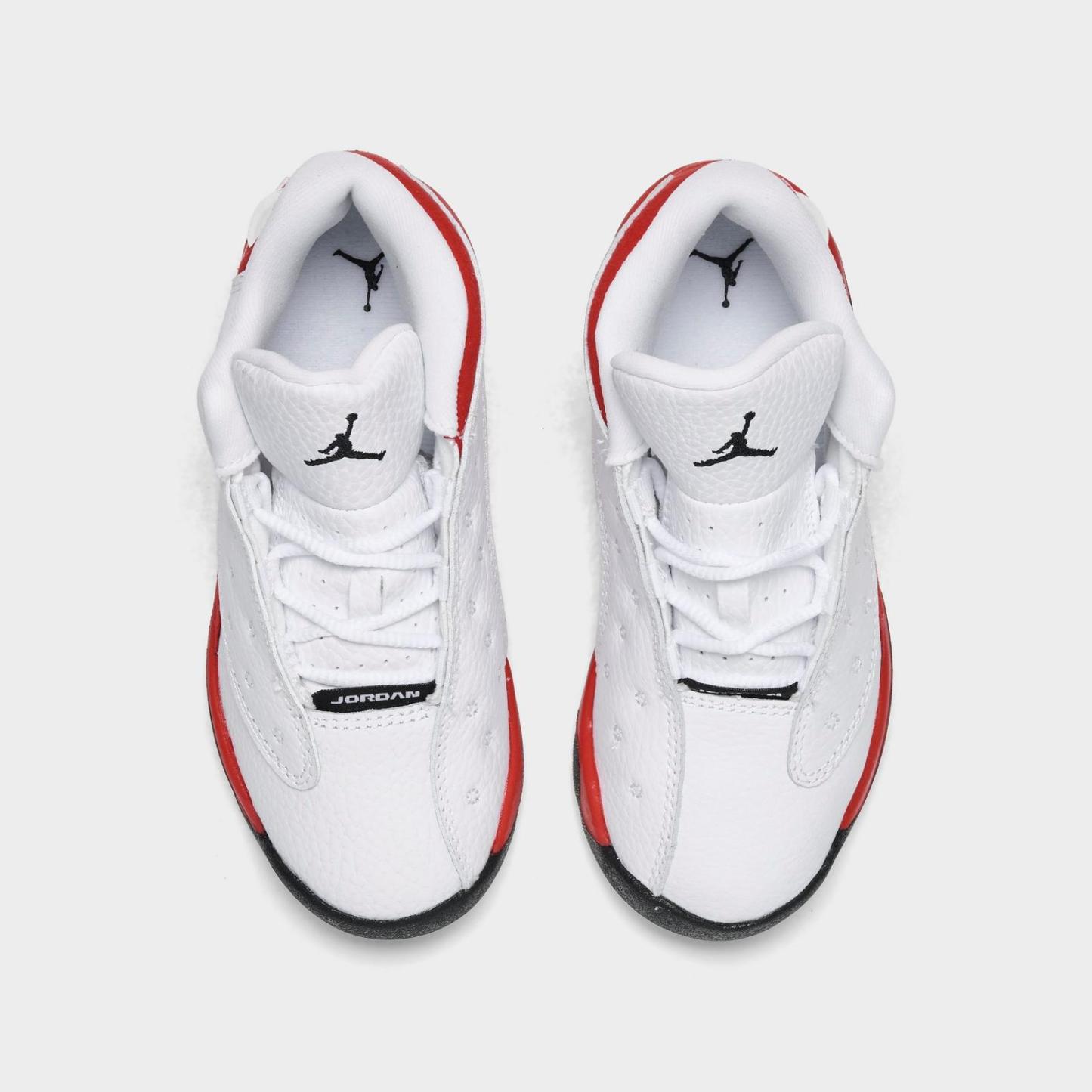 Kids' Toddler Air Jordan Retro 13 Basketball Shoes - White/Black/True Red - view 5