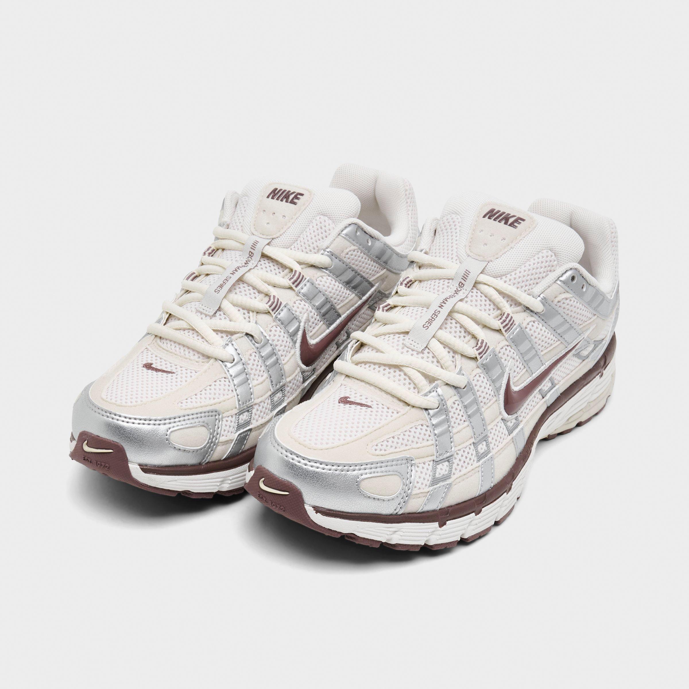 Women's Nithtke P-6000 Casual Shoes - Phantom/Metallic Silver/Light Orewood Brown/Tattoo - Both shoes facing left