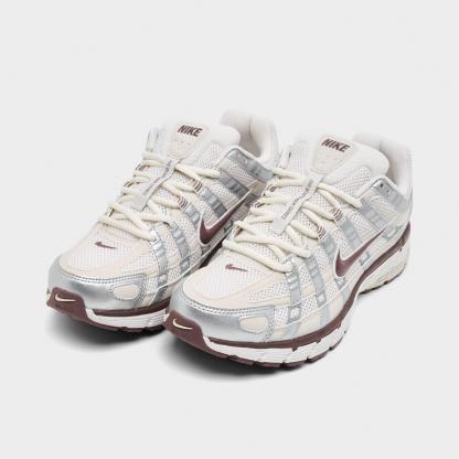 Women's Nithtke P-6000 Casual Shoes - Phantom/Metallic Silver/Light Orewood Brown/Tattoo - Both shoes facing left
