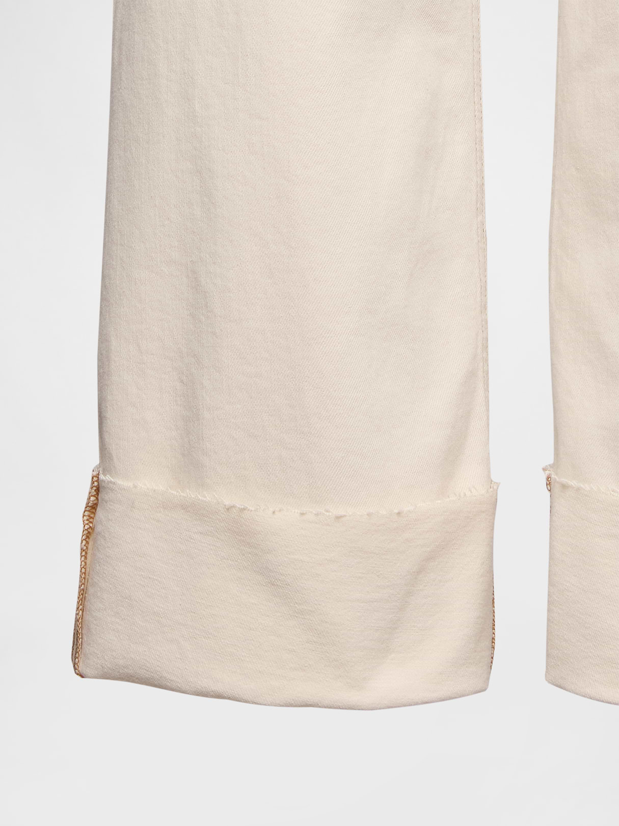 High Rise Stride Wide-Leg Ankle Jeans - Beach bebble beige