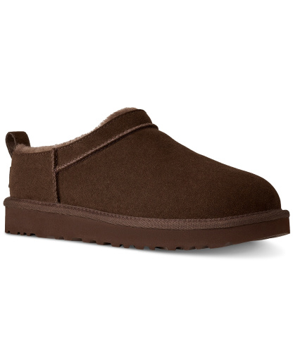 UGG® Women's Classic Micro Pull Tab Round Toe Booties - Dusted Cocoa