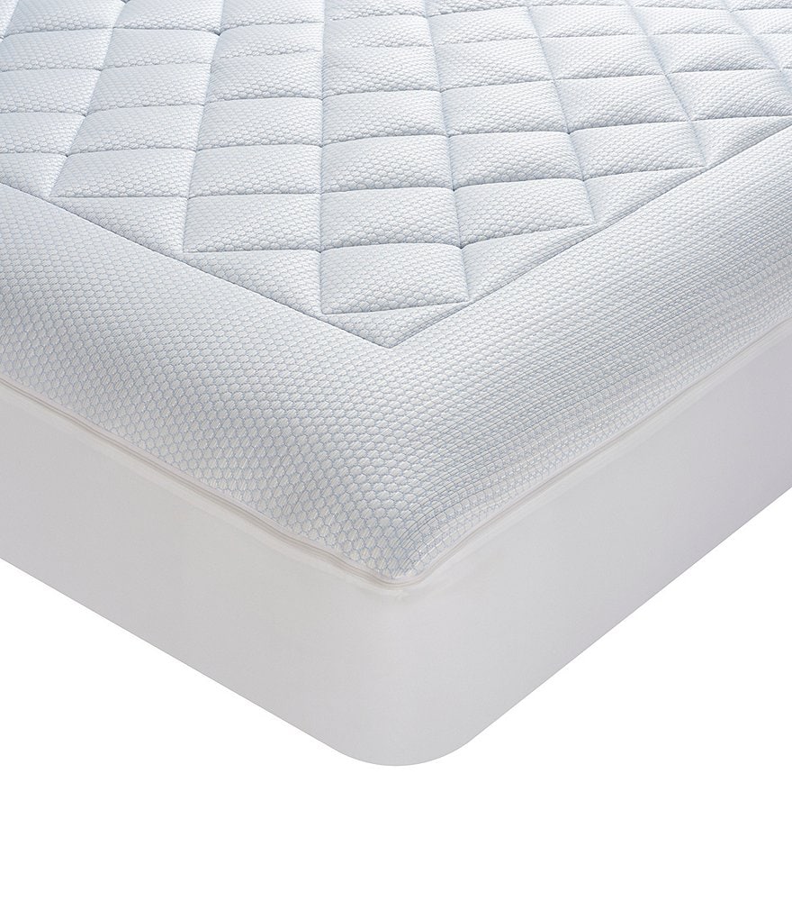 Noble Excellence Glacier Luxe Knit Mattress Pad - White - view 4