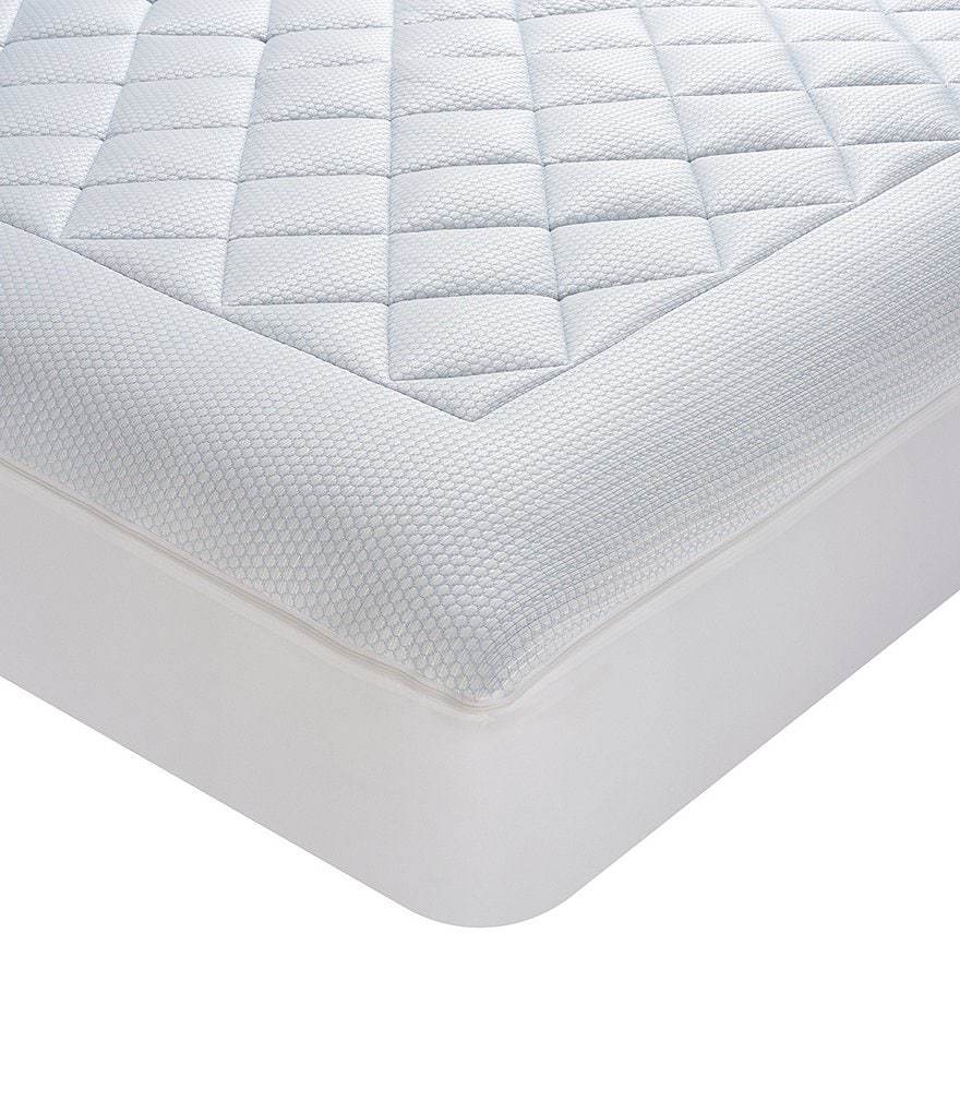 Noble Excellence Glacier Luxe Knit Mattress Pad - White - view 4