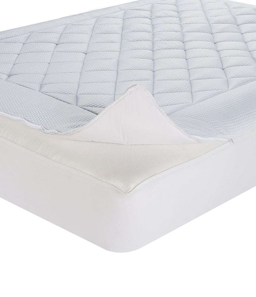 Noble Excellence Glacier Luxe Knit Mattress Pad - White - view 5