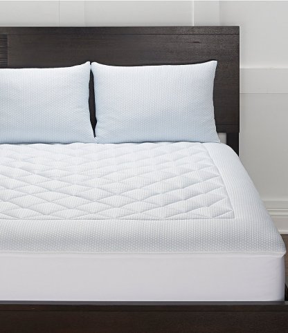 Noble Excellence Glacier Luxe Knit Mattress Pad - White - view 1