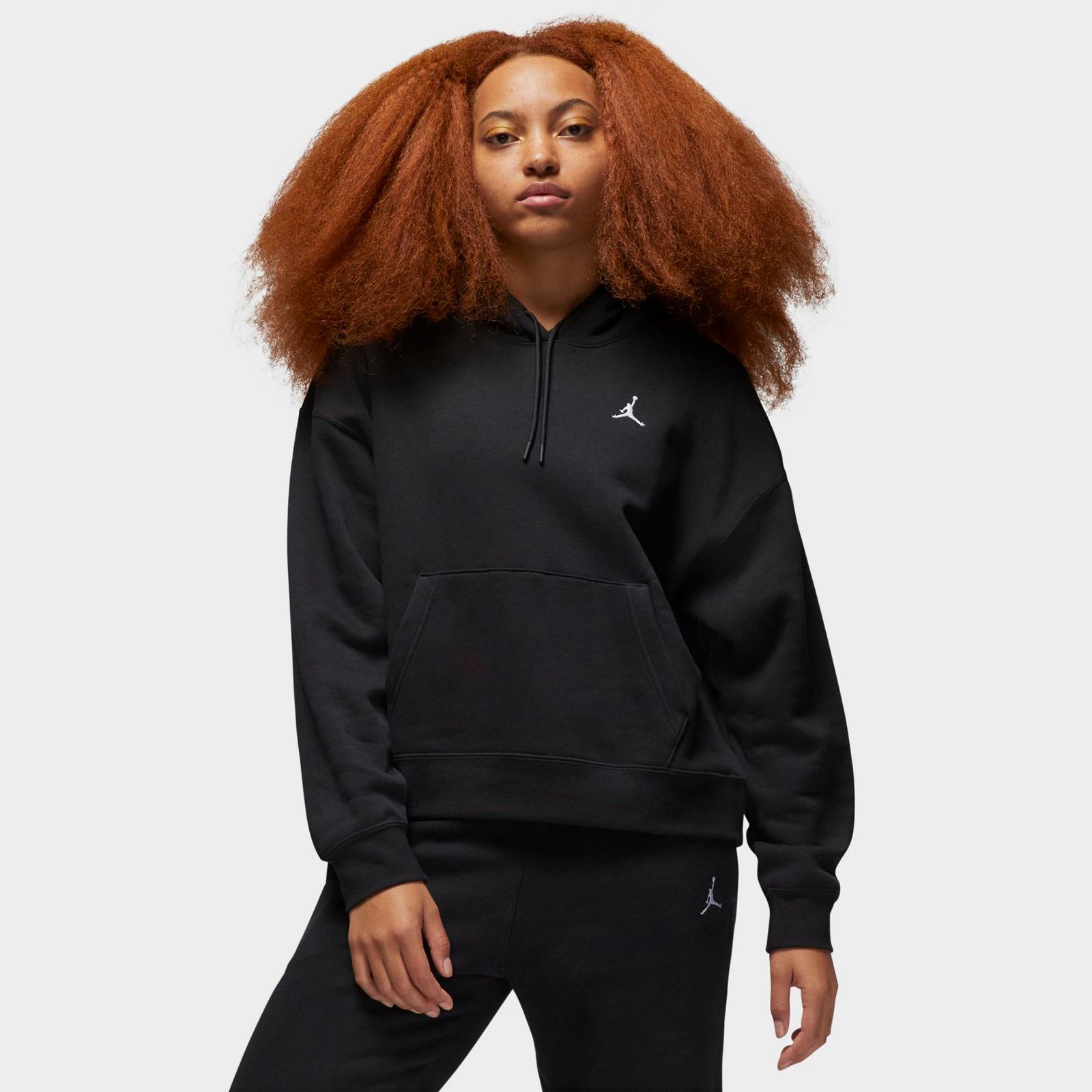 Women's Jordan Brooklyn Fleece Hoodie - Black/White - view 1